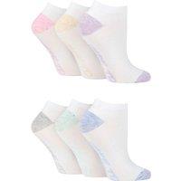 SOCKSHOP Dare to Wear Women's 6 Pair Dare to Wear Performance Trainer Socks in White | Size: 4-8