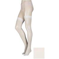 ELLE Women's 1 Pair Stockings 15 Denier 100% Nylon in White