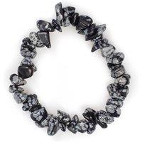 Myga Women's Chip Yogic Bracelet, Meditation Bracelet, Stone Chip in Black