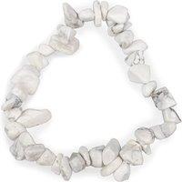 Myga Women's Chip Yogic Bracelet, Meditation Bracelet, Stone Chip in White