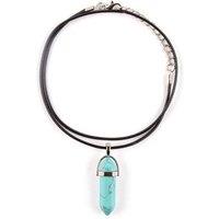 Myga Women's Crystal Pendant Necklace in Turquoise