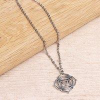 Myga Women's Chakra Necklace - Root in Silver | Size: 17 inches