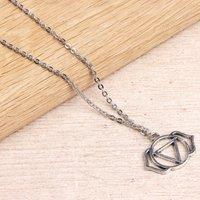 Myga Women's Chakra Necklace - Third Eye in Silver | Size: 17 inches