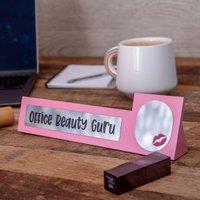 Boxer Gifts Women's Office Beauty Guru' Wooden Desk Sign