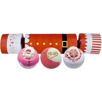 Bomb Cosmetics Women's Festive Father Christmas Bath Bomb Cracker Gift Set in Red