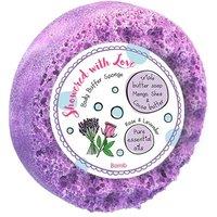 Bomb Cosmetics Women's Body Buffer Soap Shower Sponge Showered with Love in Purple