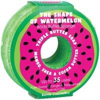 Bomb Cosmetics Women's Body Buffer Soap Shower Sponge The Shape of Watermelon in Green