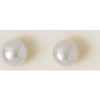 Accessorize Women's Sterling Silver-Plated Freshwater Pearl Studs in Cream