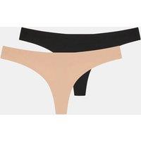 Accessorize Women's 2-Pack Seamless Thongs | Size: Large