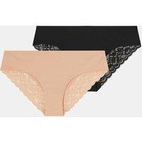 Accessorize Women's 2-Pack Lace-Back Briefs | Size: Medium