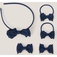 Monsoon Women's Bow School Hair Set Blue