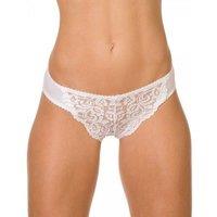 Camille Women's Three Pack Floral Lace Midi Briefs in White | Size: 18-20
