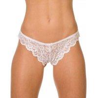 Camille Women's Three Pack Floral Lace Thongs in White | Size: 18-20