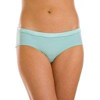 Camille Women's Three Pack Tuxedo Midi Boxer Shorts in Aqua | Size: 22-24