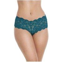 Camille Women's Three Pack Floral Lace Boxer Shorts in Teal | Size: 18-20