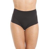 Camille Women's Seamless Smooth Control Briefs in Black | Size: 20