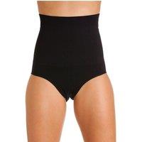 Camille Women's Seamfree High Waisted Control Shapewear Comfort Briefs in Black | Size: Small