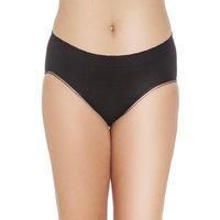 Camille Women's Three Pack Smooth Seamless High Leg Briefs in Black | Size: Large/XL