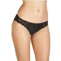 Camille Women's Three Pack Serenity Jacquard High Leg Briefs in Black | Size: 18-20
