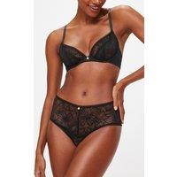 KBX Women's Alice Non Pad Plunge Bra in Black | Size: 38C
