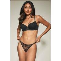 Knickerbox Women's Alice String in Black | Size: 18