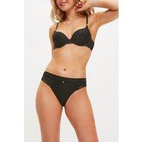 KBX Women's Charlotte Underwired Padded Plunge Bra in Black | Size: 36C