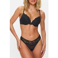 Ann Summers Women's Sexy Lace Thong in Black | Size: 20