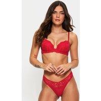 Ann Summers Women's Sexy Lace Thong in Red | Size: 18