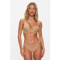Ann Summers Women's Sexy Lace Thong in Beige | Size: 16