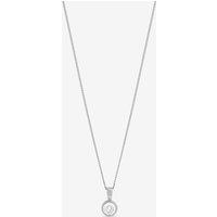 Jon Richard Women's Sterling Silver Plated Waterproof Bezel Pendant