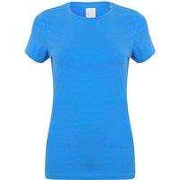 Skinni Fit Women's Feel Good Stretch Short Sleeve T-Shirt in Duck Egg Blue | Size: 2XL