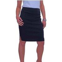 Paulo Due Women's Stretch Above Knee Pencil Skirt in Navy | Size: 16