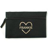 Personalised Memento Company Women's Personalised Gold Heart Black Pencil Case