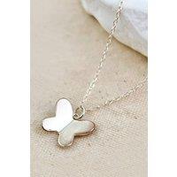 Mia Gioielli Women's Sterling Silver Butterfly Necklace Pendant | Size: 45 cm