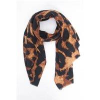 Sarta Women's Eryn Lightweight Scarf - Neutral, Leopard in Natural