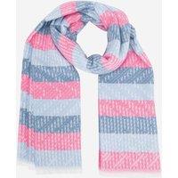 Sarta Women's Textured Stripe Winter Scarf