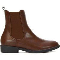 XY London Women's 'Nala' Chelsea Flatform Ankle Boots Pull On in Brown | Size: 3