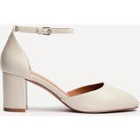 Linzi Women's Sydney Nude Square Toe Court Heels | Size: 5-Standard Fit