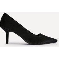 Linzi Women's Kat Black Velvet Classic Court Heels | Size: 3-Standard Fit