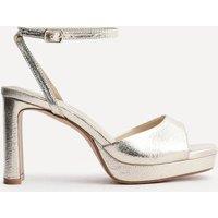 Linzi Women's Diva Gold Faux Leather Platform High Heels | Size: 7-Standard Fit
