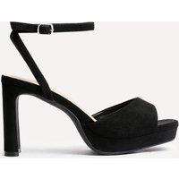 Linzi Women's Diva Black Faux Suede Platform High Heels | Size: 6-Standard Fit