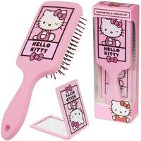 Hello Kitty Women's Hair Brush & Mirror Set in Pink