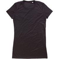 Stedman Active Women's Sports Tee in Black | Size: XL