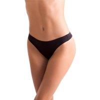 Silky Women's Invisible Low Rise Dance Thong in Black | Size: Medium