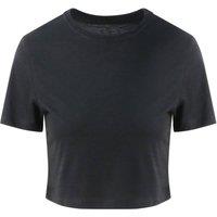 AWDis Women's Just Ts Girlie Tri-Blend Cropped T-Shirt in Black | Size: Large