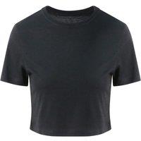 AWDis Women's Just Ts Girlie Tri-Blend Cropped T-Shirt in Black | Size: Small