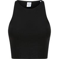 SF Women's Cropped Crop Top in Black | Size: Medium