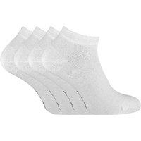 Sock Snob Women's 4 Pack Luxury Bamboo Low Cut Trainer Socks in White | Size: 4-8