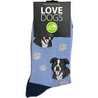 Animal Crackers Women's Staffordshire Bull Terrier Design Socks, Plush 80% Cotton Mix, Novelty Dog Lover Gift