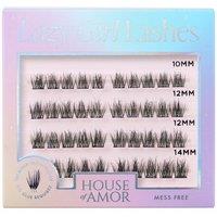 House of Amor Women's Lazy Pre-Glued Lashes - Twilight in Black